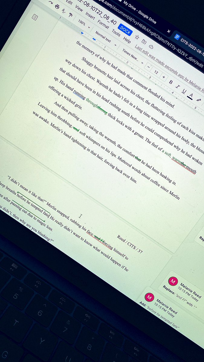 melaniereeds's tweet photo. I should be writing, but I actually have the urge to edit.
The fun that will be out in the world soon. ๐ #LGBT #itgothot #notglobalwarming #amediting https://t.co/JHttuOtOE9
