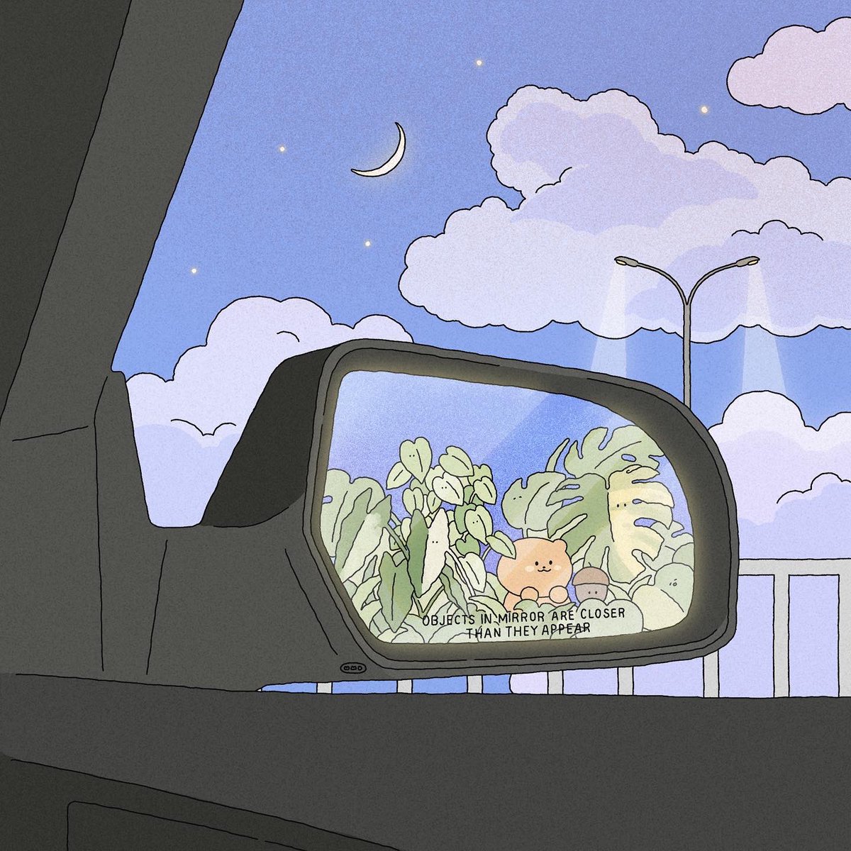 seoriberry's tweet photo. 서리는 보이는 것보다 가까이 있음🚗🙈

seori is closer than it appears in the mirror 🚗🙈

#식물 #식집사 #plants #illustraion https://t.co/AFCp8njABZ