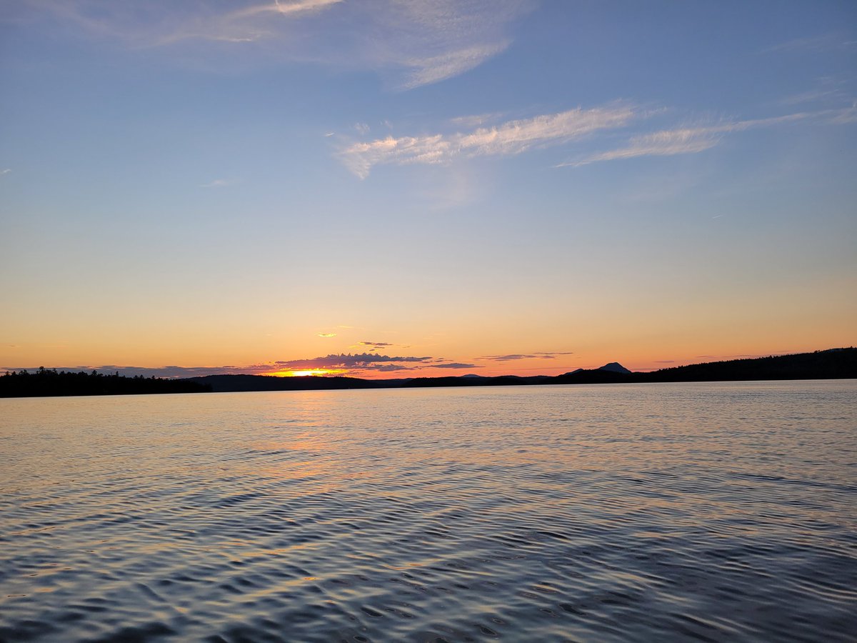 HansonTodd's tweet photo. Sunset on #SebecLake https://t.co/2AzwepNAII