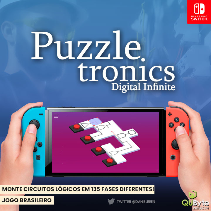 danielreen's tweet photo. #SORTEIO🎉 #GIVEAWAY
Puzzletronics Digital Infinite é um jogo 🇧🇷 de puzzle para o Nintendo Switch que recebi 3 chaves da @qubytegames para vocês. Pra participar:

- Me segue ai
- 🔄+💙
- Comente com GIF referente a sua profissão

Solto as chaves na quarta (17/08) https://t.co/ZP149UvHMe