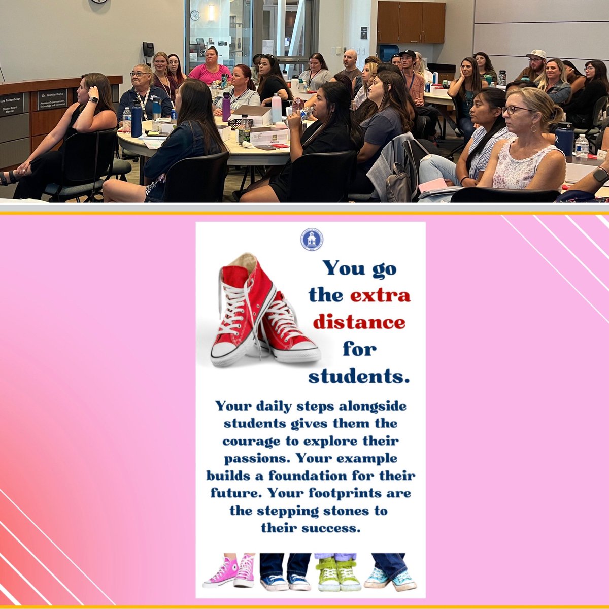 MWilson_Manos's tweet photo. ESS Supervisors and Lead Assistants—when the district initiative to create a sense of belonging aligns perfectly with the Expanded Learning Standard of creating a Safe and Supportive Environment! @PowayUnified https://t.co/EyKrKlK8Iz