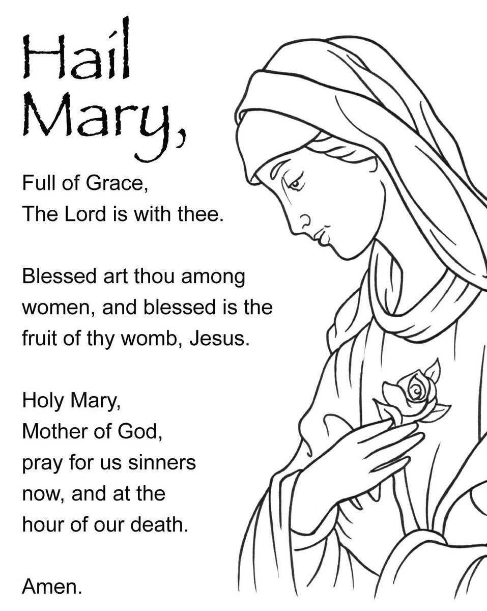 BpRobertReed's tweet image. It's been said that, one Hail Mary, prayed well, is like a blow of a hammer to Satan’s head!  

Go: