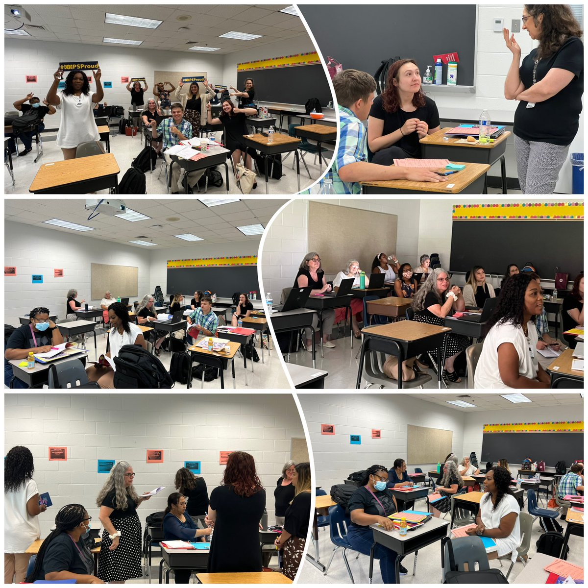 NNPS_WrldLang's tweet photo. We are excited to welcome our new teachers to our NNPS World Language Family! What a great day of teaching & learning!Our New Teacher Support Team did an amazing job at preparing our teachers for a successful start! #nnpsproud #nnpsworldlanguages #preparingforasuccessfulyear https://t.co/ranSYpZRds