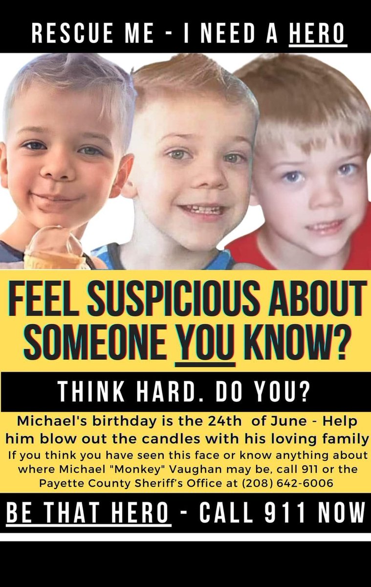 jaimee_toscano's tweet photo. Where is #MichaelVaughan? Please keep sharing his flyer, his name, and story. We need him home. His family misses him so much! Please if you know anything at all please call the police. https://t.co/xYa61tXk6E