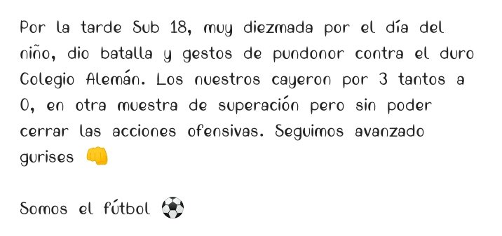 ITPUNIVERSITAR1's tweet photo. Domingo 14 de Agosto

Primera 3-2 vs Escuela Naval
Sub18 0-3 vs C.Aleman https://t.co/qhH0SgS7iE