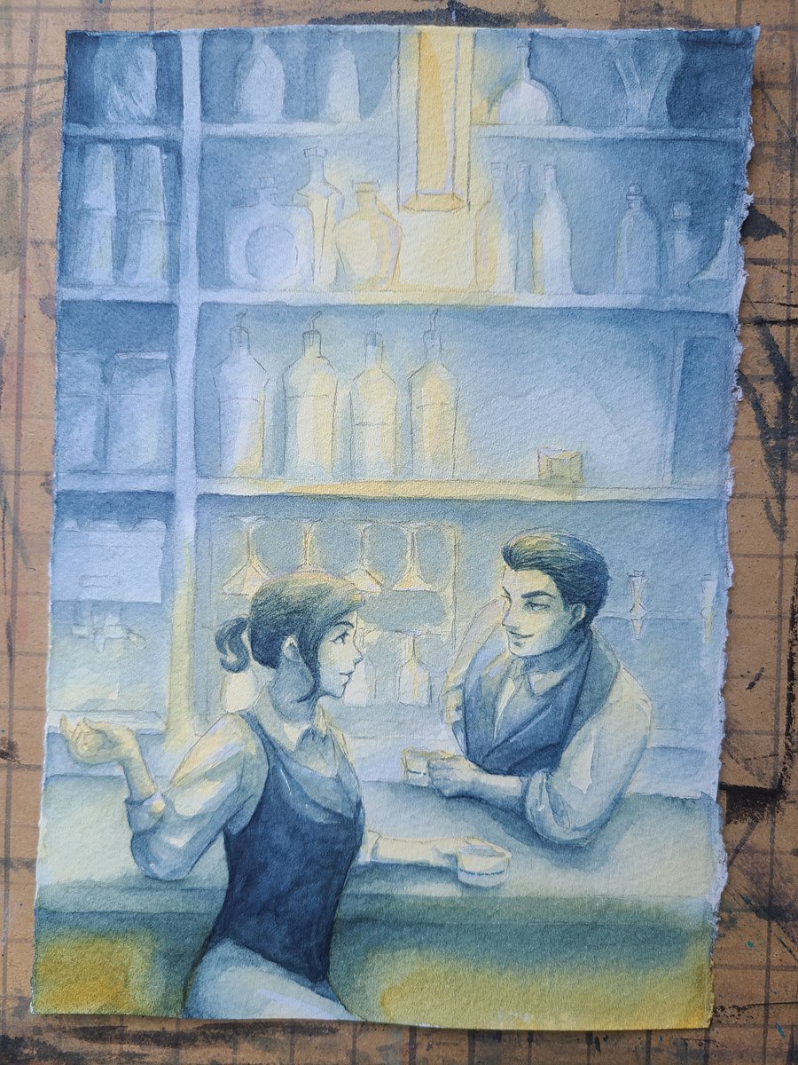 Just indigo and quinacridone gold 🤔 should I keep as is or add more colors?