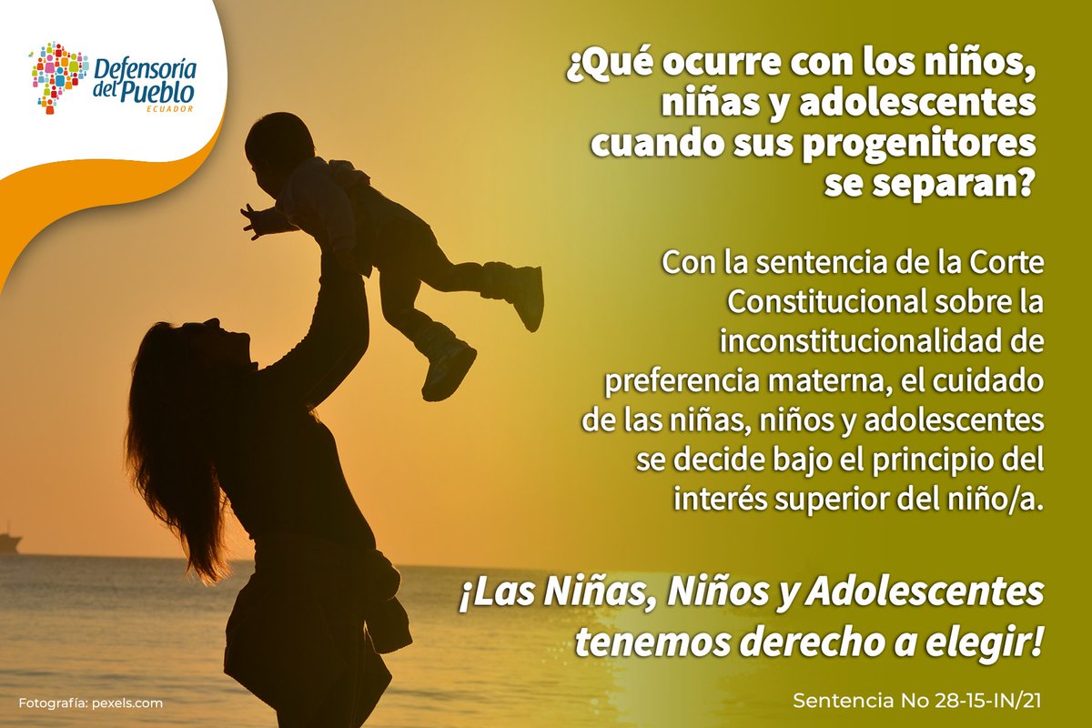DEFENSORIAEC's tweet photo. La Defensoría del Pueblo impulsa junto a la Defensoría Pública la campaña #DefensaNiñezYAdolescencia para informar a la ciudadanía sobre la asistencia legal gratuita, a cargo de la
@DefPublicaEC. Trabajamos permanentemente por la
#DefensaNiñezYAdolescencia #JuntosPorTusDerechos https://t.co/xgGtLTrHpM