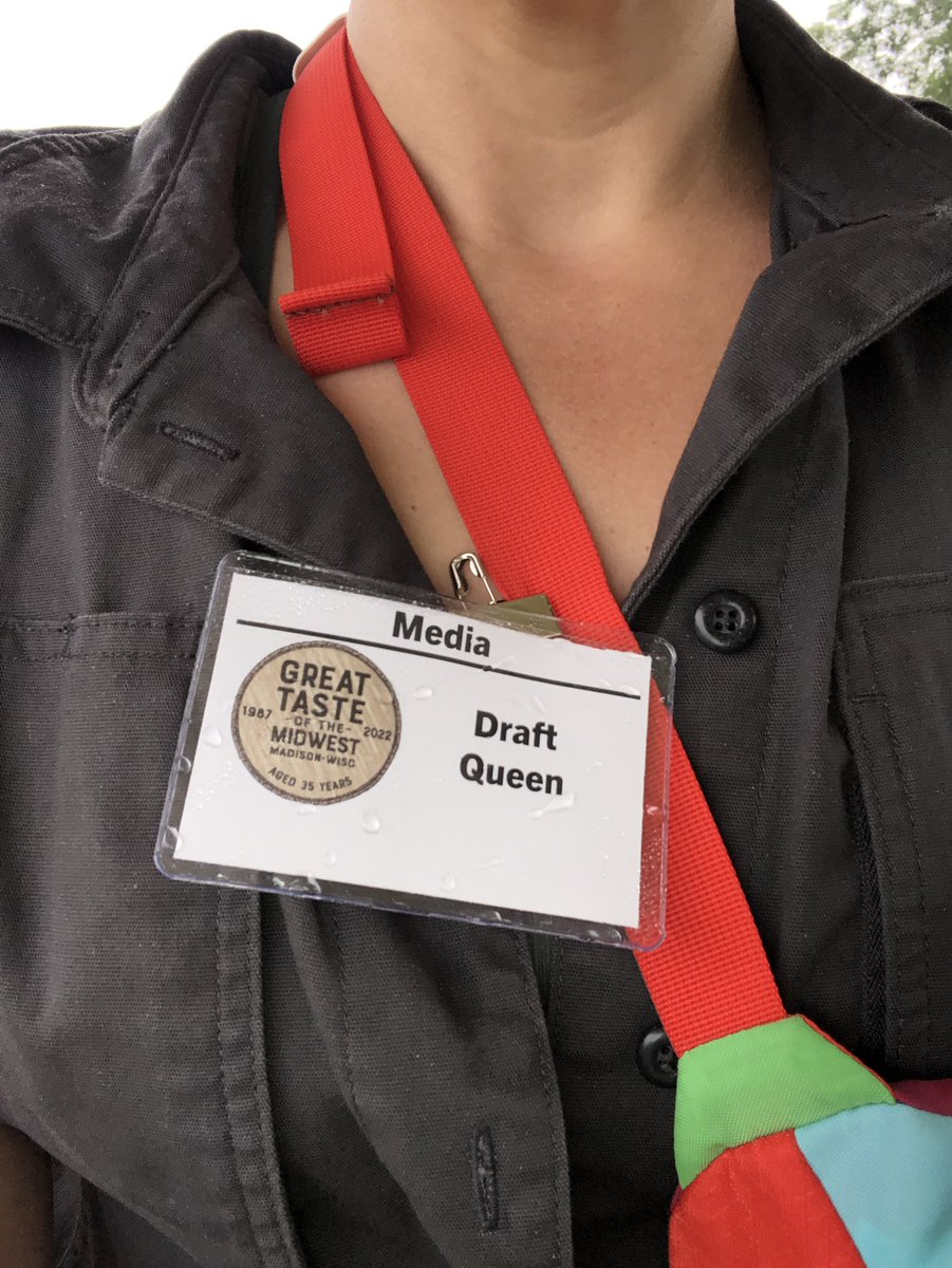 CellaredKatie's tweet photo. Saturday was a total blast! Stay tuned to the @WiStateJournal this month to see what the @WIbeerbaron &amp; I thought about #GTMW year 35! 

#WIDraftQueen #BeerBaron @GreatTasteMW #midwestbeer https://t.co/UW1fI1lQ9t