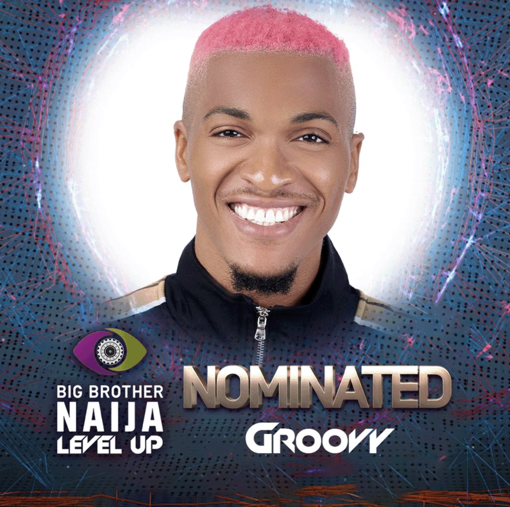 mrteehay's tweet photo. Groovy is Nominated and is up for possible Eviction. 

Retweet and Vote to keep him in the Level Up House. 

LIVE Streaming!! SUBSCRIBE to YouTube channel ==> https://t.co/Bppv9IwxpD

#BBNaijaS7 #BBNaijaSeason7 #BBNaija https://t.co/V5ri3O0CKU