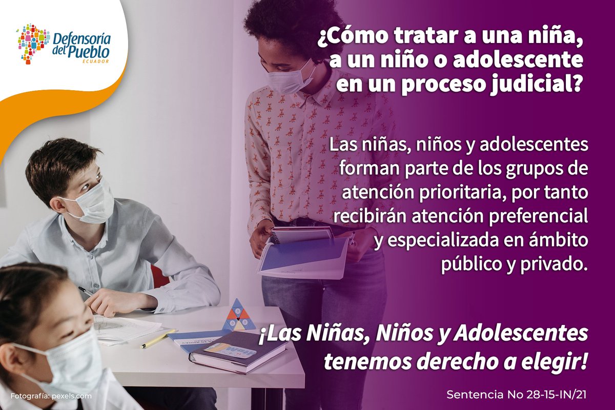 DEFENSORIAEC's tweet photo. La Defensoría del Pueblo impulsa junto a la Defensoría Pública la campaña #DefensaNiñezYAdolescencia para informar a la ciudadanía sobre la asistencia legal gratuita, a cargo de la
@DefPublicaEC. Trabajamos permanentemente por la
#DefensaNiñezYAdolescencia #JuntosPorTusDerechos https://t.co/pf23CpWo6c