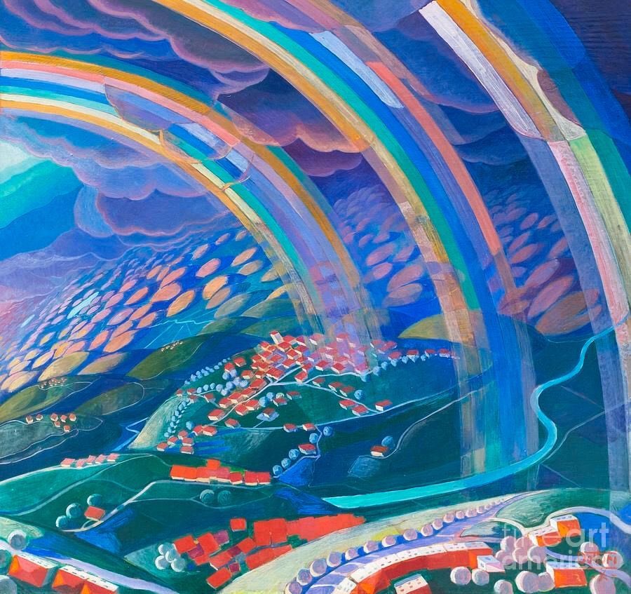 Futurist paintings by Italian Futurist artist Gerardo Dottori