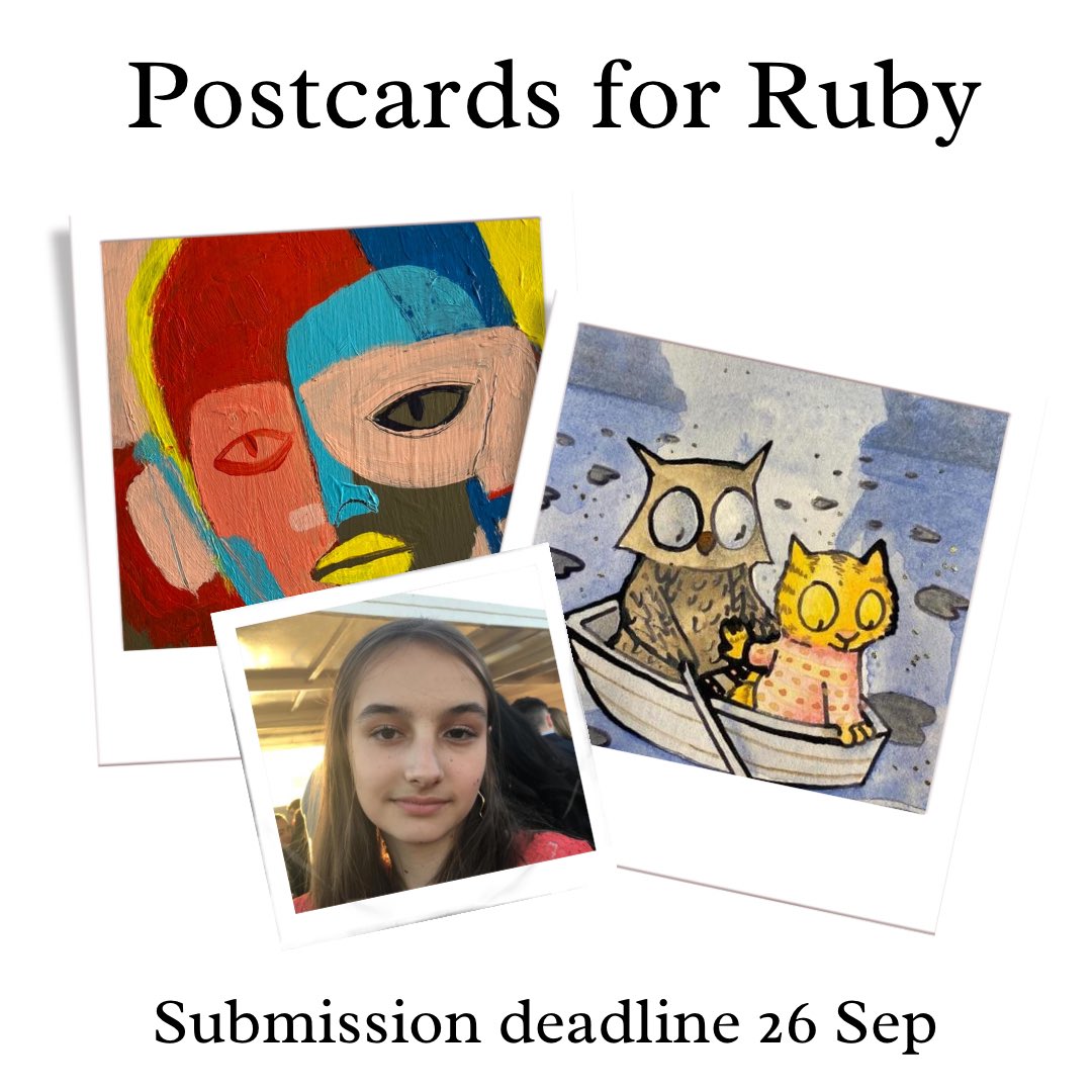 KindlyLoudly's tweet photo. Would anyone from this lovely Twitter community like to join in with our Postcards for Ruby project? 

We’d love to get as many postcards as possible - to raise money for @CCLG_UK so that better treatments for blood cancer can be found. https://t.co/A3fOiCULhu Please share! 😊❤️ https://t.co/gmxJe7mGXV
