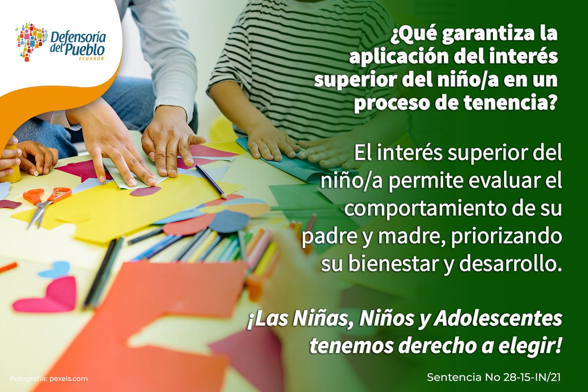 DEFENSORIAEC's tweet photo. La Defensoría del Pueblo impulsa junto a la Defensoría Pública la campaña #DefensaNiñezYAdolescencia para informar a la ciudadanía sobre la asistencia legal gratuita, a cargo de la
@DefPublicaEC. Trabajamos permanentemente por la
#DefensaNiñezYAdolescencia #JuntosPorTusDerechos https://t.co/eXj3dOtuYU