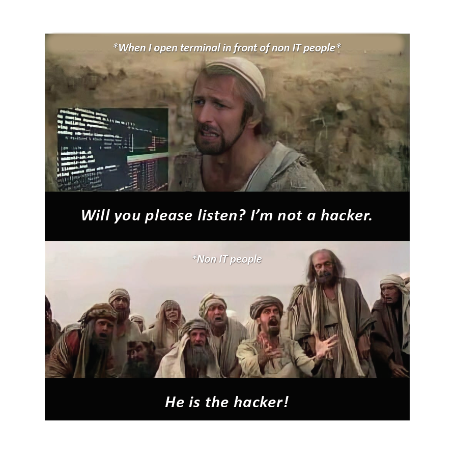 unixsurplus's tweet photo. "You are the hacker! 😂 check us out at https://t.co/ypHxZnfQny
#unixsurplus #ITmemes #ITjokes #hacker #hackermemes #hackerjokes" https://t.co/Y4jOMQuqbm