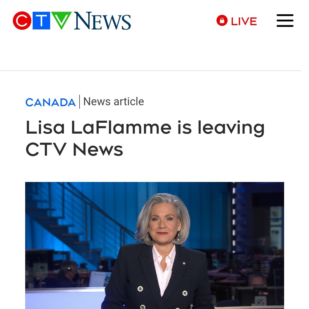 The least Bell Media suits could have done would be to allow CTV's fine journaliats to report on this properly. But the story is buried far down on CTV's homepage, with no mention of LaFlamme's video message. This business is just brutal sometimes.