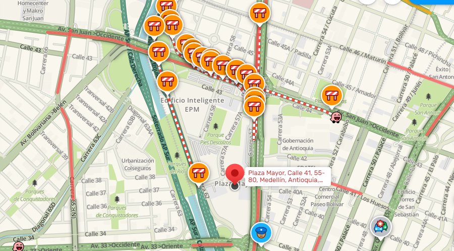 movilidad_med's tweet photo. (17:34) @WazeCo| Así se encuentra la #MovilidadMedellín a esta hora por motivo del Desfile de Silleteros, evento que se lleva a cabo En la Av. del Río, San Juan y Av. Ferrocarril entre las 9:00 a.m. hasta las 6:00 p.m.
#ReporteWaze
#CITRA https://t.co/fB7T5z4KrJ