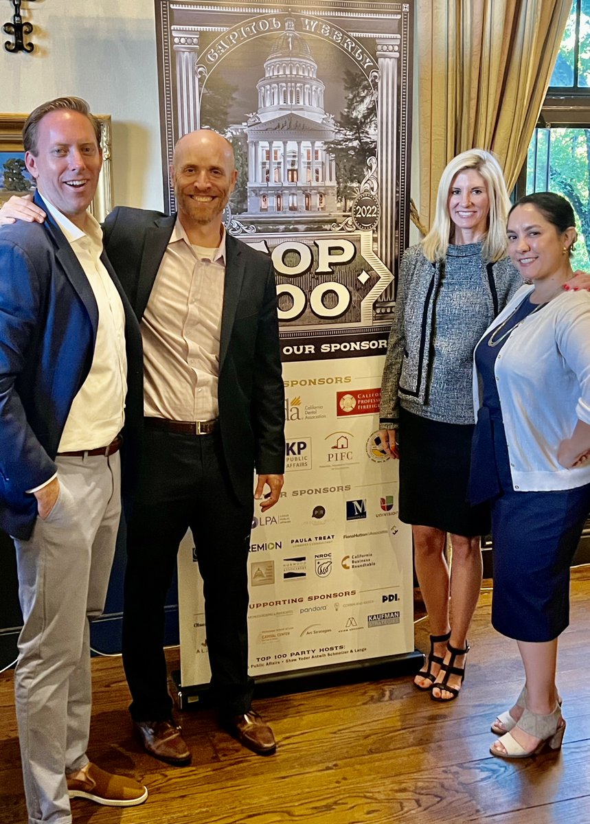 KPpublicaffairs's tweet photo. KP was excited to participate as a sponsor of @Capitol_Weekly's Annual Top 100 event! Our firm was also honored to have our very own Jon Ross and Ed Manning recognized as one of Capitol Weekly's Top 100 most influential people in CA politics and policy. 
https://t.co/F0h59PLSYq https://t.co/rISp2e7pIb