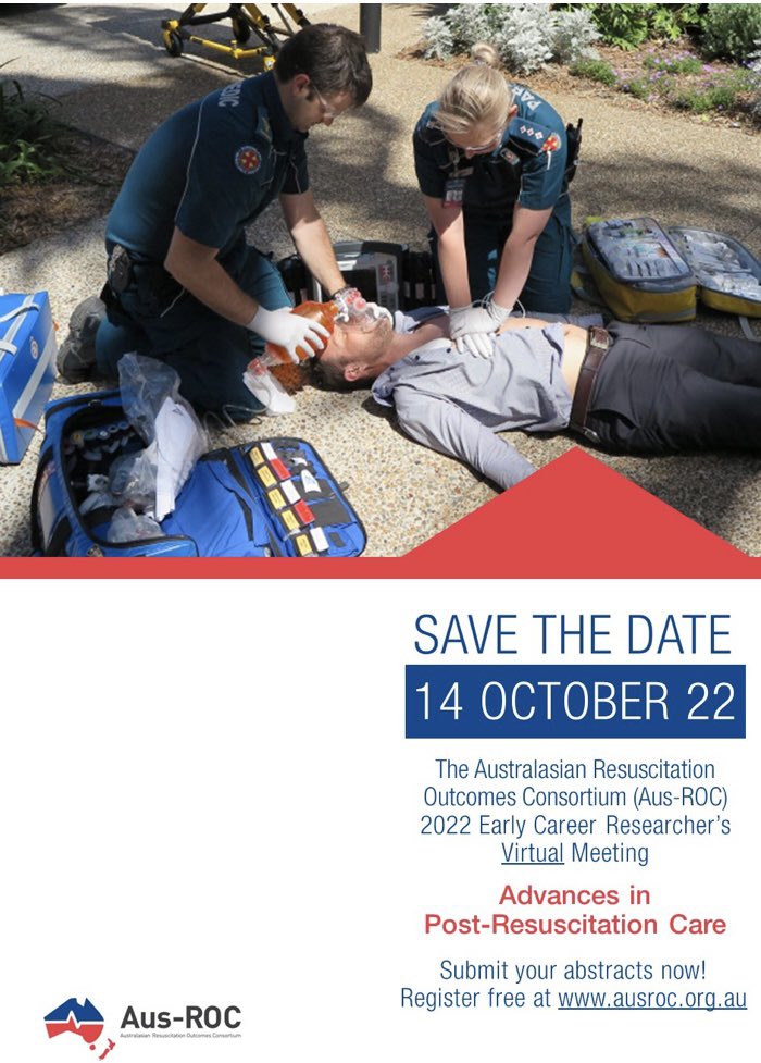 Aus-ROC (@aus_roc) on Twitter photo Aus-ROC are pleased to announce our 2022 ECR Virtual Seminar -Advances in Post-Resus Care. Find registration and abstract submission details at ausroc.org.au <a href="/ARC_resus/">Australian Resuscitation Council</a> <a href="/Ziad_Nehme1/">Ziad Nehme</a> <a href="/anzics/">ANZICS</a> <a href="/Ilcor_org/">ILCOR</a> Aus-ROC are pleased to announce our 2022 ECR Virtual Seminar -Advances in Post-Resus Care. Find registration and abstract submission details at ausroc.org.au <a href="/ARC_resus/">Australian Resuscitation Council</a> <a href="/Ziad_Nehme1/">Ziad Nehme</a> <a href="/anzics/">ANZICS</a> <a href="/Ilcor_org/">ILCOR</a>