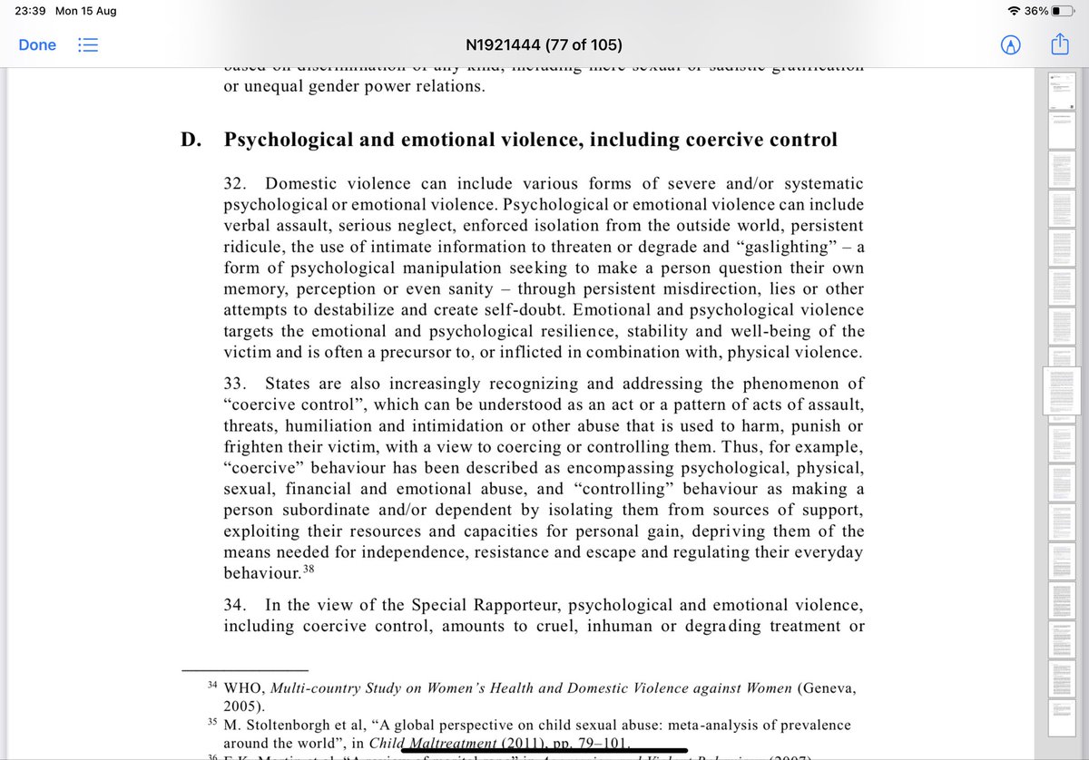 outofhiscontrol's tweet photo. Domestic abuse including Coercive Control is a Human Rights issue. The United Nations Interim report of the Special Rapporteur on torture and other cruel, inhuman or degrading treatment or punishment, para. 34. states coercive control amounts to torture. https://t.co/cdE6BNnGlU https://t.co/wp1JDMBYUm
