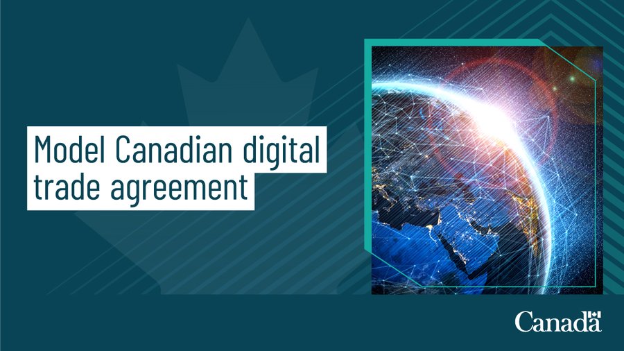 CanadaTrade's tweet photo. Calling all #CdnBiz &amp; other interested parties! We are seeking your views on a model Canadian Digital Trade Agreement. This initiative would focus on #digitaltrade &amp; #ecommerce. 

Submit your views here:  https://t.co/vGh49idMOQ https://t.co/bXjEqejE2P