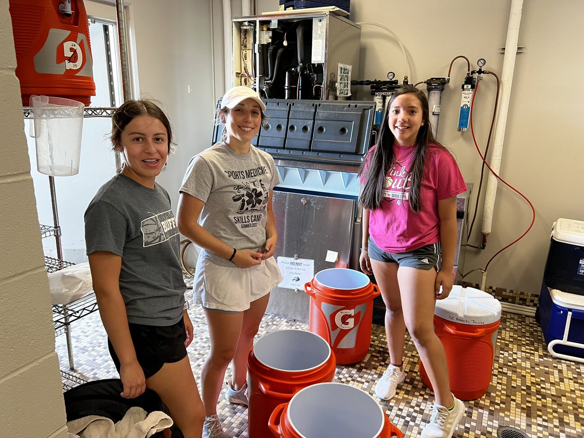 Always grateful for Mattie, Brittney, and our student athletic trainers. They do an excellent job keeping The Herd safe! #1Herd