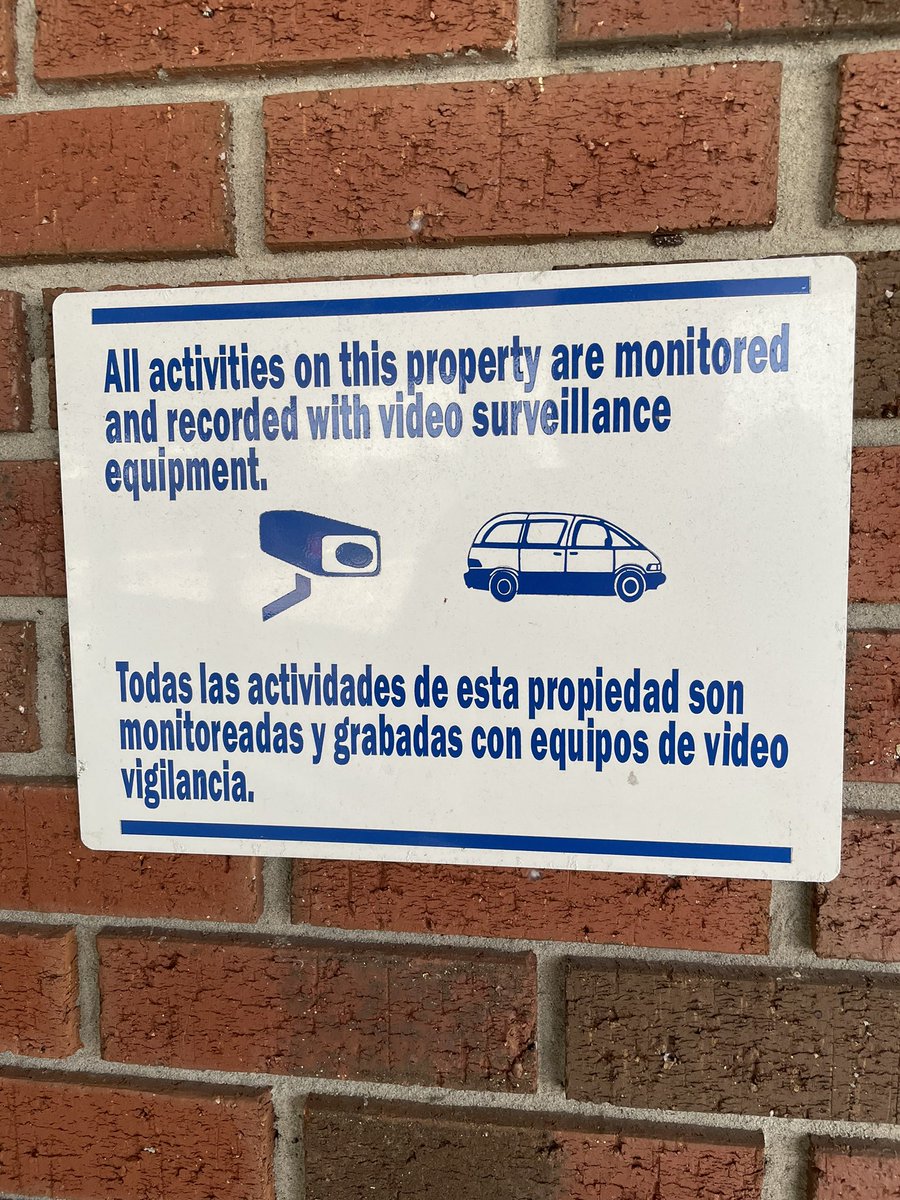 natevers's tweet photo. @DougDeMuro The North Carolina Ferry System uses a graphic of a Toyota Previa for this surveillance sign 😆 https://t.co/SPSrET9C3W