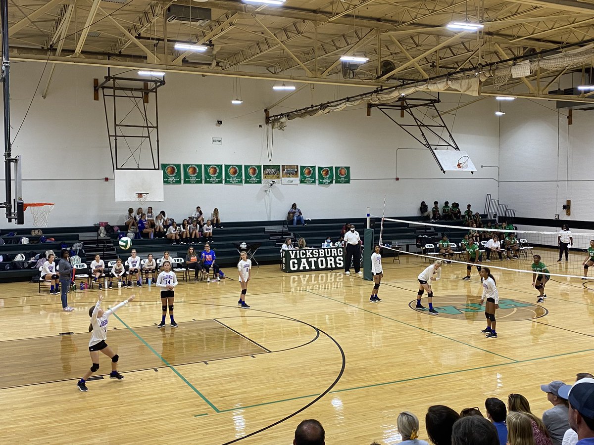 MMSJaguars's tweet photo. Seventh grade volleyball wins over Vicksburg JH. Next up, eighth grade girls! 🏐💨 https://t.co/jvfkTl7MkQ