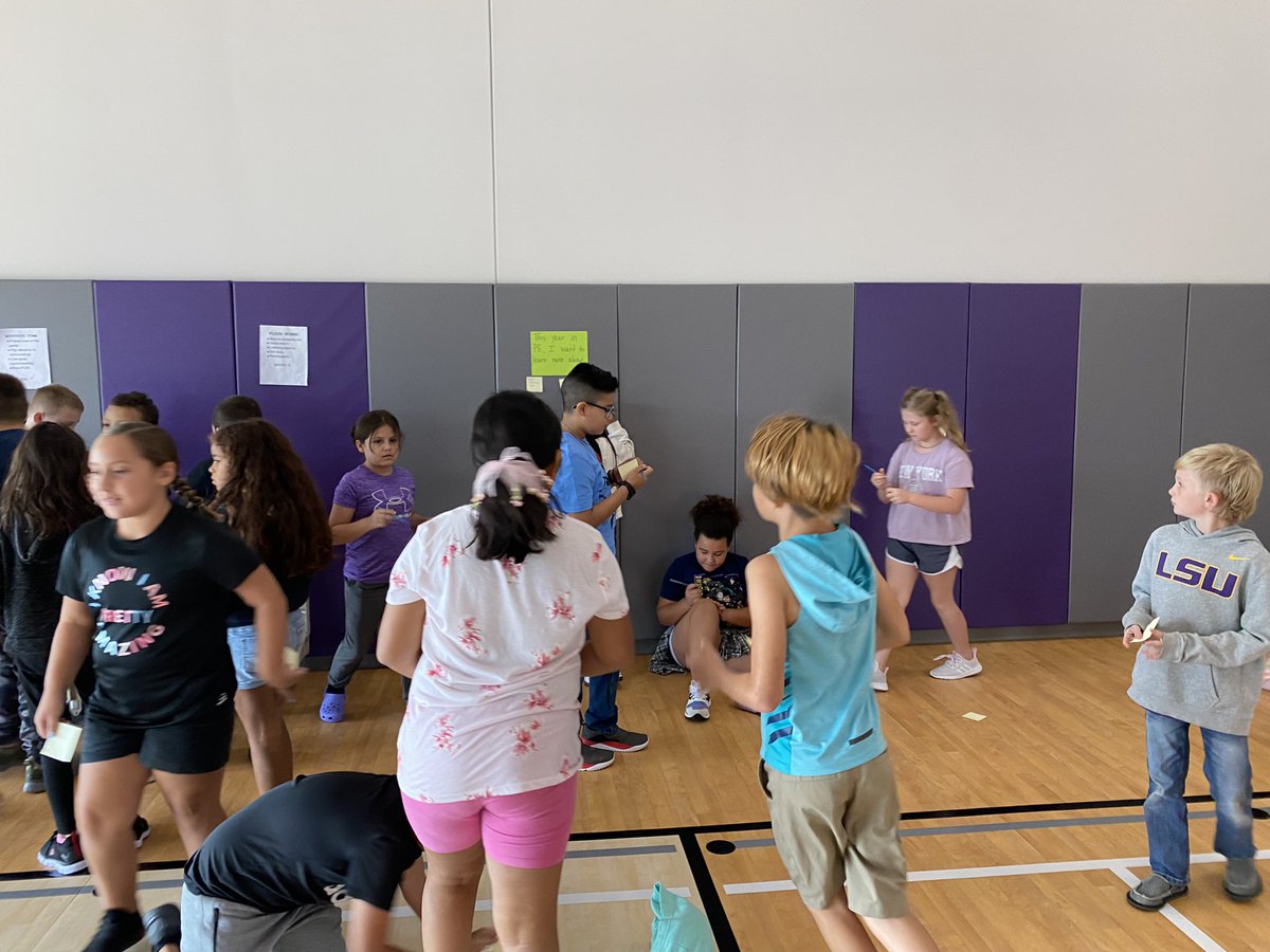 KristenFarrowPE's tweet photo. Today our students got to tell us what they would love to learn more about in PE this year. This led to amazing conversations, and their excitement showed. It’s going to be a GREAT year! #ParmleyPROUD @WISDParmley https://t.co/IL0zoP9eGo