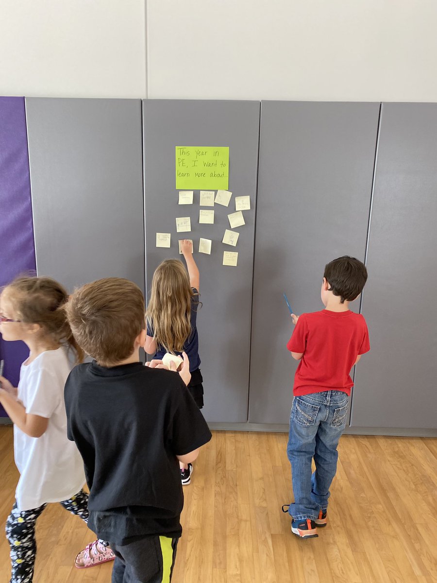 KristenFarrowPE's tweet photo. Today our students got to tell us what they would love to learn more about in PE this year. This led to amazing conversations, and their excitement showed. It’s going to be a GREAT year! #ParmleyPROUD @WISDParmley https://t.co/IL0zoP9eGo