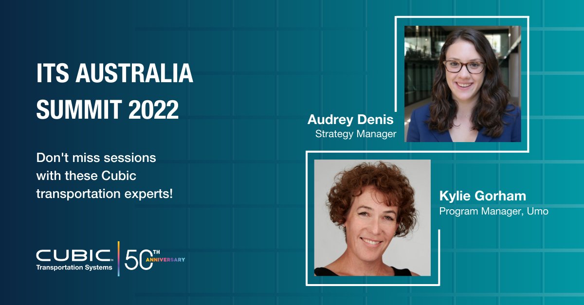 CubicTS's tweet photo. Join us at the #ITSSummit22 this week for two insightful sessions on #digitalmobility and cloud-based fare collection solutions presented by our CTS experts @MsDigiMobility and Kylie Gorham with @UmoMobility.

To view the full agenda, visit: https://t.co/NQQisLjajx https://t.co/EEEU9xp4ug