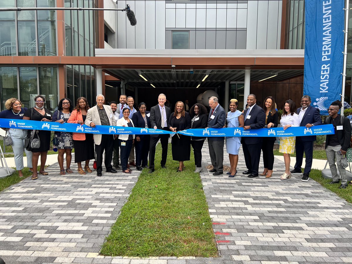 KPMidAtlantic's tweet photo. The ribbon has officially been cut for our new West Hyattsville Medical Center in Prince George’s County. We can’t wait to welcome our first patients next week. https://t.co/7WzxSZznKP