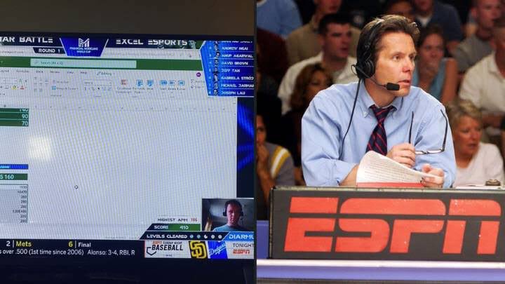 PSnovaes's tweet photo. Acabei de descobrir a existência do CAMPEONATO DE EXCEL kkkkkkk

Teve até transmissão na ESPN com comentarista e tudo, sério! Haha https://t.co/Ymvbfg263z