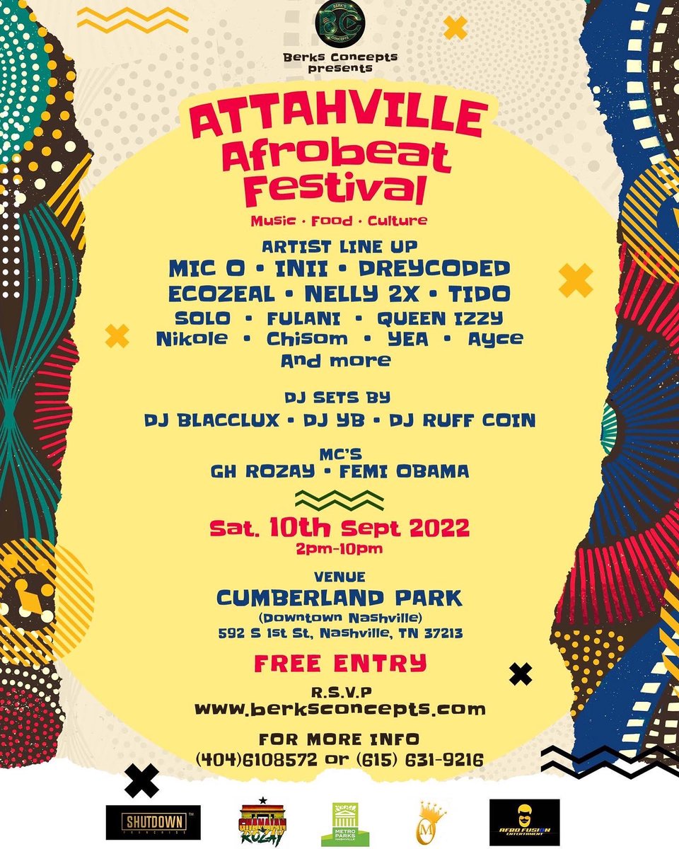 Nashville TN 📍September 10th, I’ll be performing live at the Attahville Afrobeat Festival with some talented artists! Can’t wait to turn y’all up, the Queen Izzy Way!! Cheeee 🔥
#IzzyToTheWorld 💫

#Nashville #Downtown #festival #Nightlife #culture #attahvilleafrobeatfestival