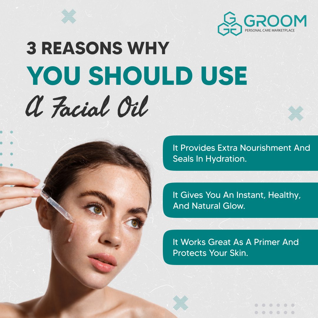 JoinGroom's tweet photo. Using facial oil can be good to your skin!  Here are three good reasons why you should use a face oil... 
.
Visit https://t.co/QtwfRSN4yn and book your appointment asap!
.
You can also book appointments from our app.
Android
https://t.co/DRXL9hpC5H
IOS
https://t.co/9lsZPi1KPD https://t.co/KqLB3cIrEu