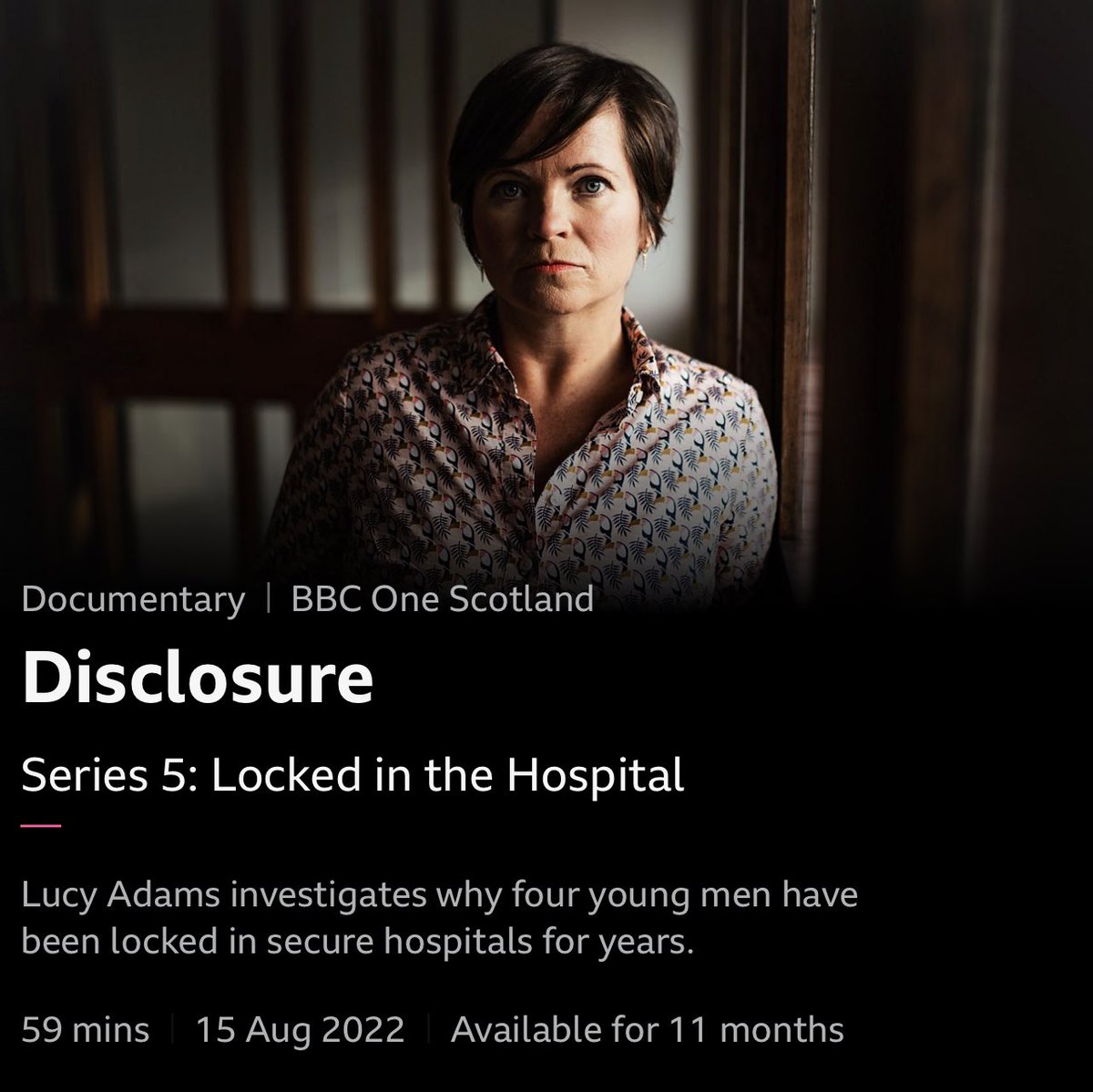 INSIGHTCIC's tweet image. @BBCScotland’s Disclosure - Series 5 : Locked in the Hospital - ‘#419days - a misdiagnosis’ was short compared these @nhs detentions. We’re not shocked by all this, as ‘experts by experience’ we saw this first hand & spoke to 100s of patients. 😢#LockedInTheHospital #INSIGHT