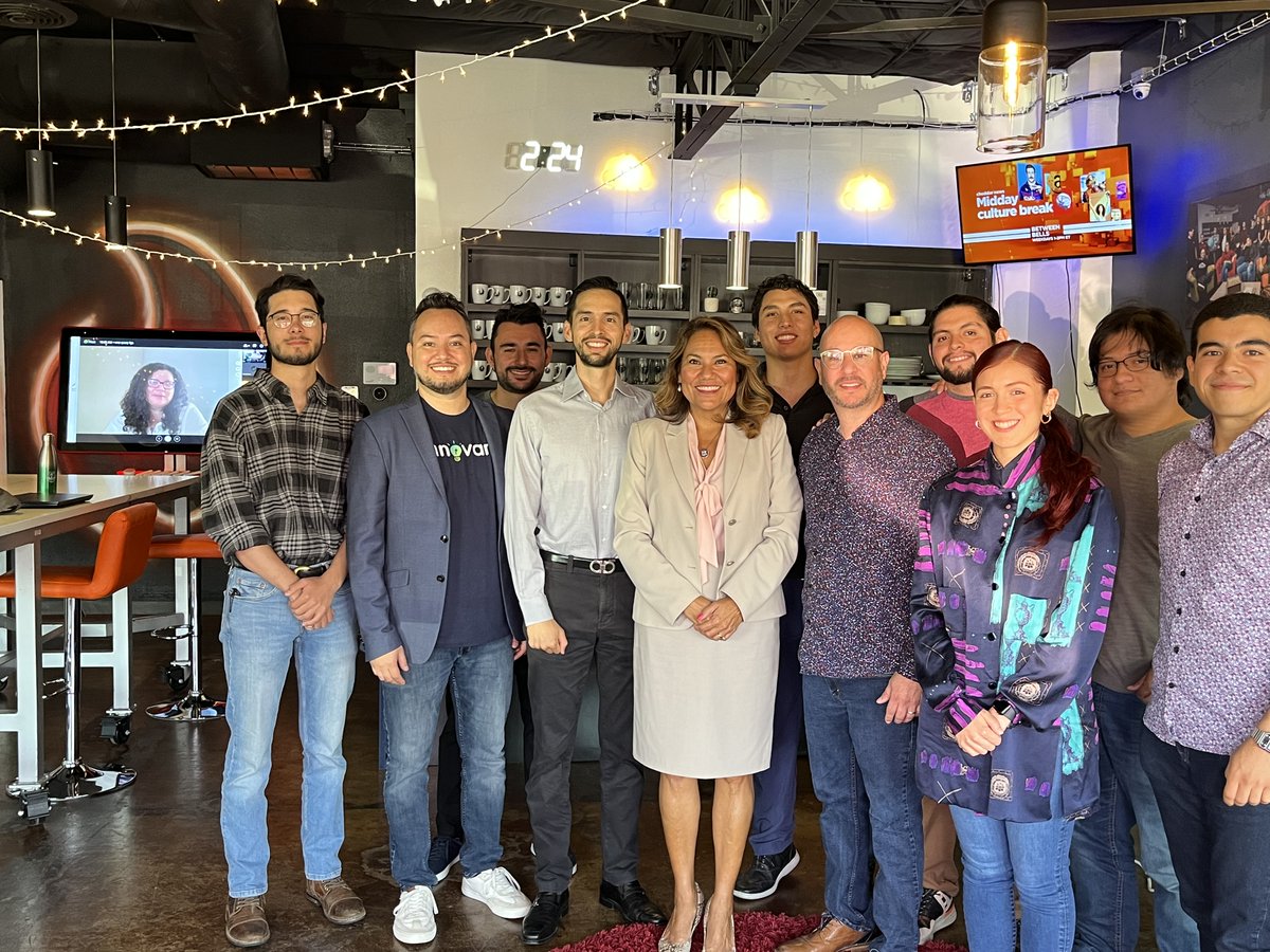 STTEFoundation's tweet photo. Great day for El Paso #LatinX startups with @RepEscobar 
@MetalxBio 🚀
@InternBytes🚀 @InnovareSIP 🚀@Parabeac🚀 @AlphaBack_xyz 🚀 https://t.co/z7YHggmRy3
