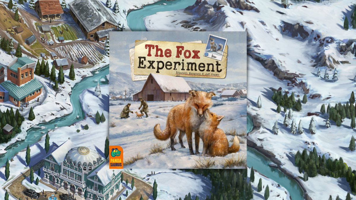 Pandasaurusgame's tweet photo. We've been teasing for a bit... and today we are excited to officially announce The Fox Experiment 🦊

Designed by @elizhargrave &amp; Jeff Fraser coming to Kickstarter September 6!

👥: 1-4 players
⏰: 60 min
⚙️: Dice rolling, card drafting, end game bonuses https://t.co/CXT6vYCiEf