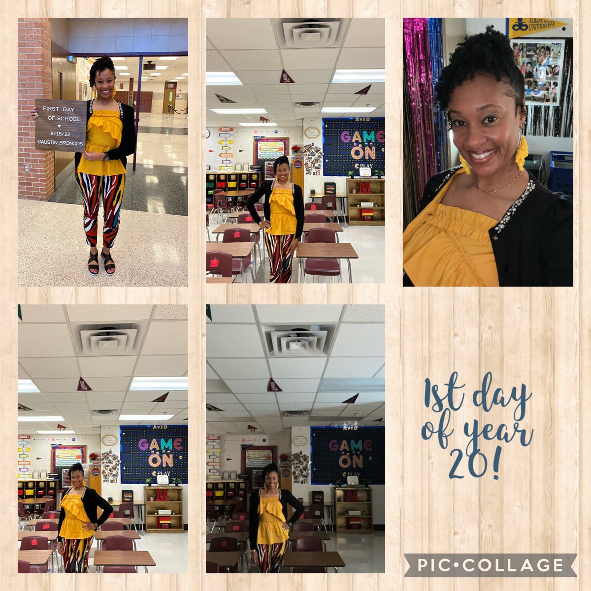 MBrittman1913's tweet photo. Oh what an awesome 1st day of school!! #year20 #ilovewhatido📚 #avideducator  #iteachforaliving @Austin_Broncos @IrvingISD https://t.co/aUc4n6qTXD