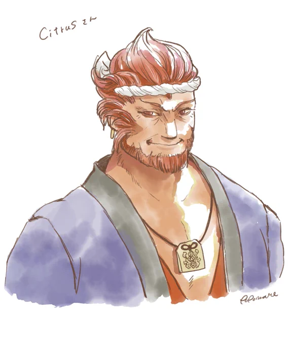 #幻想風鈴祭り の景品でCitrusさん 描かせていただきましたお祭り男感でたかしら…描いててとっても楽しかった〜おめでとうございます 
