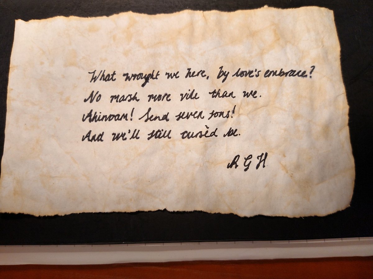 IzzyChiswell's tweet photo. Found this fab little handwritten verse tucked inside a book I picked up on Portobello Road on Saturday!  My contact at the British Library says it’s from ‘In a Singular Voice’ by R G Hoover. https://t.co/r3whEXzati