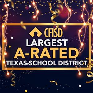MrsHerridge1's tweet photo. CFISD earned an "A" rating from the Texas Education Agency -- the largest district in Texas to do so! #CFISDspirit #Lightingtheway https://t.co/LgF8VPGzab