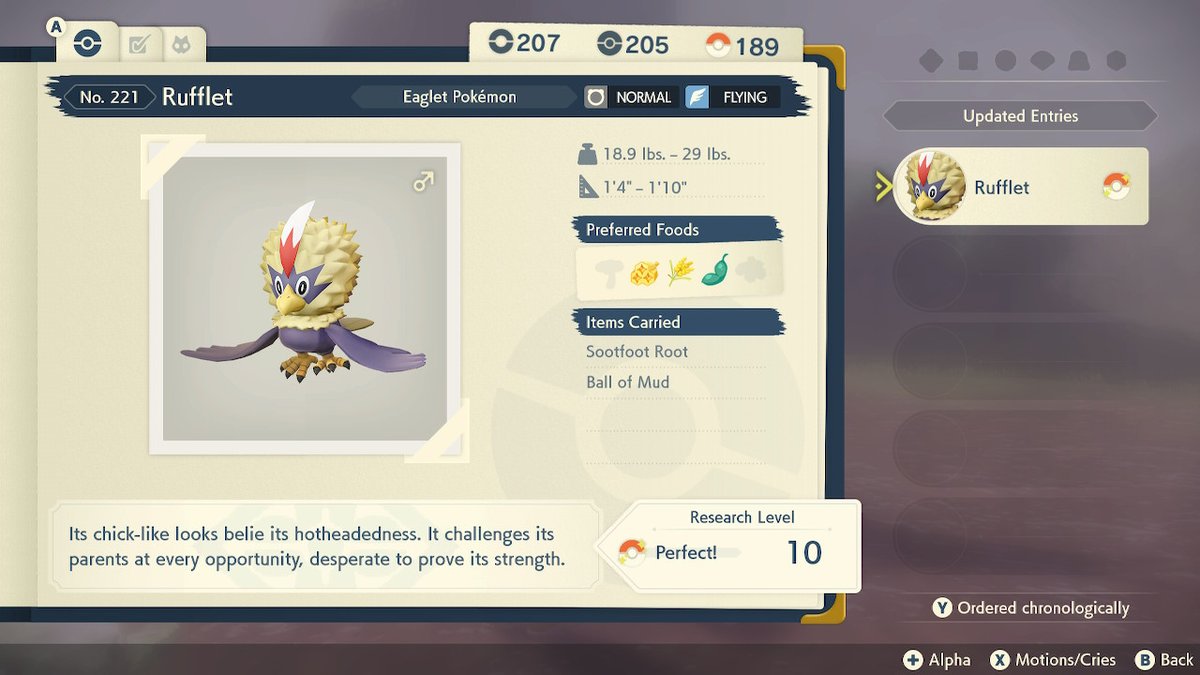 Lazy2320's tweet photo. Rufflet perfected :3

#PokemonLegendsArceus #NintendoSwitch https://t.co/hHYMkMcb2n