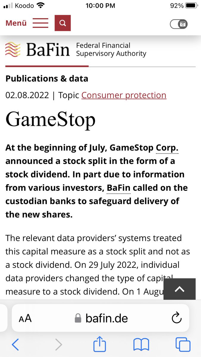 DanHilt70032640's tweet photo. @mkatchen @Wealthsimple I also don’t have “ trust” . The #GME Dividend Split was processed as a 4/1 Stock split and nobody at WealthSimple will use the word dividend online in app or on the monthly statement. https://t.co/ioQqpJlfLW