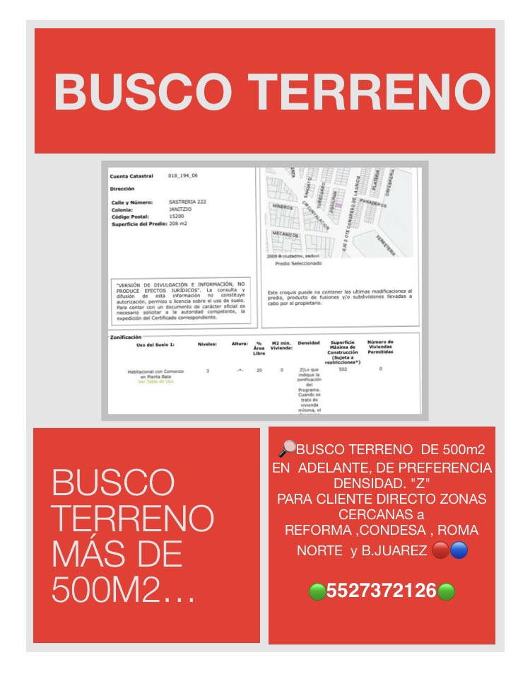 profinanciera's tweet photo. #buscoterreno #BenitoJuárez #napoles #codesa #Roma2022 @En_laDelValle https://t.co/txIXqAg9AG
