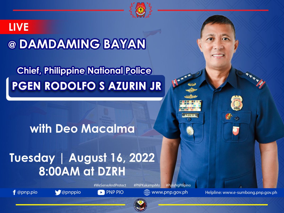 pro7official's tweet photo. #PNPKakampiMo
#WeServeAndProtect
#TeamPRO7
#SerbisyongTAMA
#PNPTapatMayTapangatMalasakit
#PilipinasMuna https://t.co/X8Xui73iFO