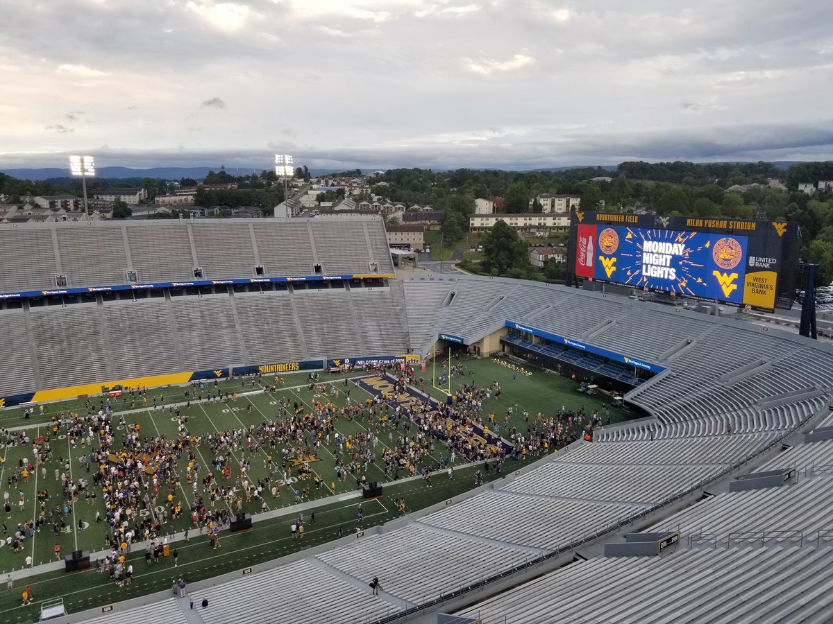 First-year students are getting a <a href="/WestVirginiaU/">WVU Mountaineers · Let's Go!</a> welcome with Monday Night Lights at Milan Puskar Stadium, part of Welcome Week. 💛💙

Watch the show starting at 8 p.m. youtu.be/GjbvBtOMU8k