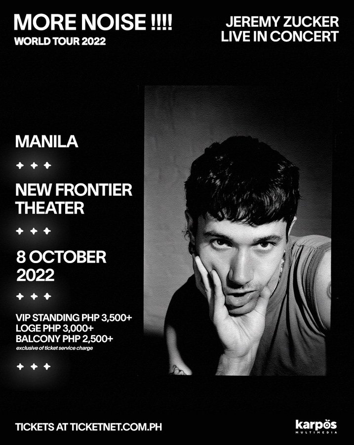 LOOK: Jeremy Zucker is coming to Manila