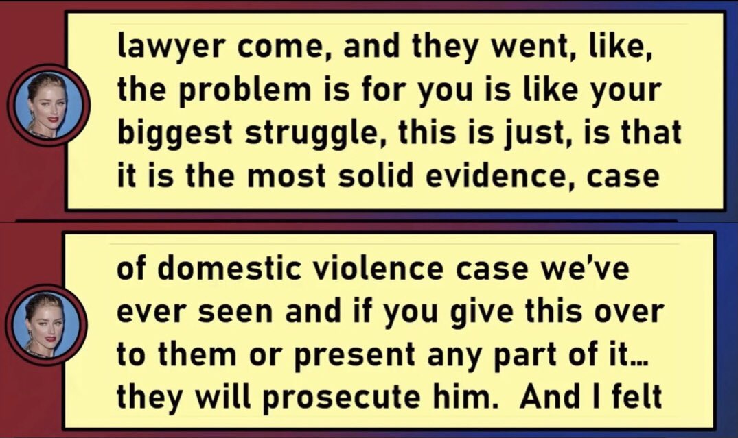 An_elf_pirate's tweet photo. Amazing how more than 6 YEARS after AH claimed she had the “most solid evidence of DV ever seen” that she has now discovered “new” evidence for her appeal… kinda makes you wonder why this solid evidence wasn’t used in Virginia &amp; how this new stuff will make a difference?! 🙄🤥 https://t.co/2CxdQldKTV