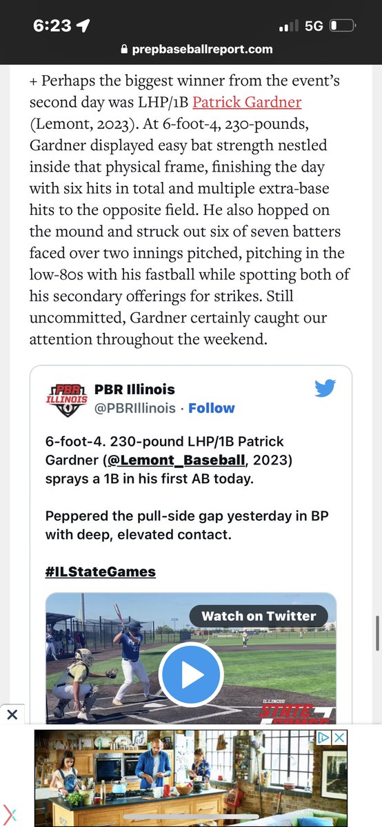 Thank you @PBRIllinois for the write-up!! Can’t wait to see this event blow up in the future! @Lemont_Baseball @Ilpremierbb @PBR_JUCO @TopPreps @PBR_Uncommitted