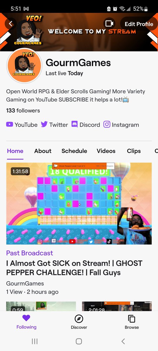 GourmGames's tweet photo. Still in the bathroom from today's stream 🥲 anything for chat❤️ #fallguysstream #fallguysultimateknockout #fallguys #twitchaffiliate #smallstreamer https://t.co/HS3tEugSzx